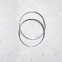 WIRE EARRINGS NO2 SILVER, von SASKIA DIEZ