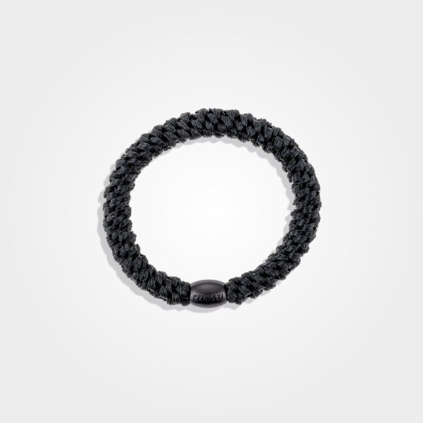 KKNEKKI Black, geflochtener Haargummi