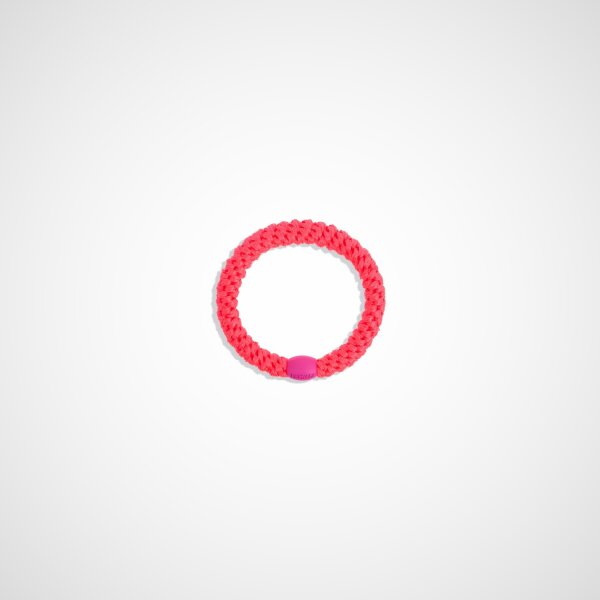 KKNEKKI Neon pink, geflochtener Haargummi