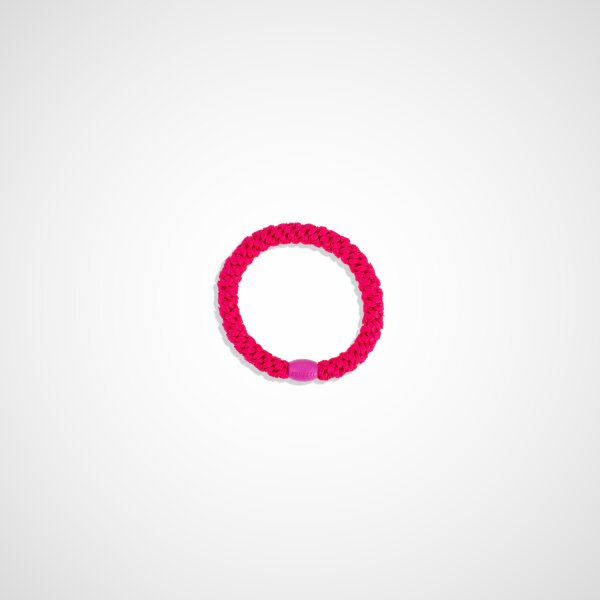 KKNEKKI Strong pink, geflochtener Haargummi