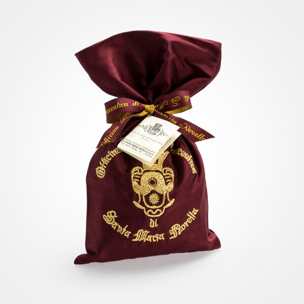 POT POURRI - embroidered maroon silk bag 40 g von SANTA MARIA NOVELLA