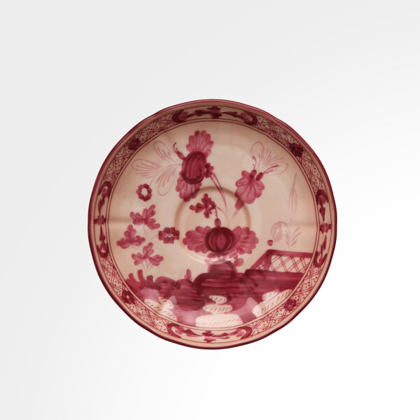 ORIENTE ITALIANO - FILO COLORE - Tea saucer cm 15  Antico Doccia shape von Ginori 1735
