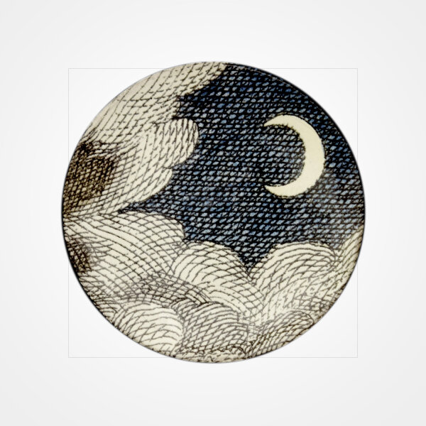 John Derian Cloud & Crescent Moon Saucer von ASTIER DE VILLATTE