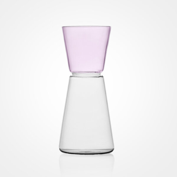 HIGH RISE pitcher clear/pink 500 ml von ICHENDORF MILANO